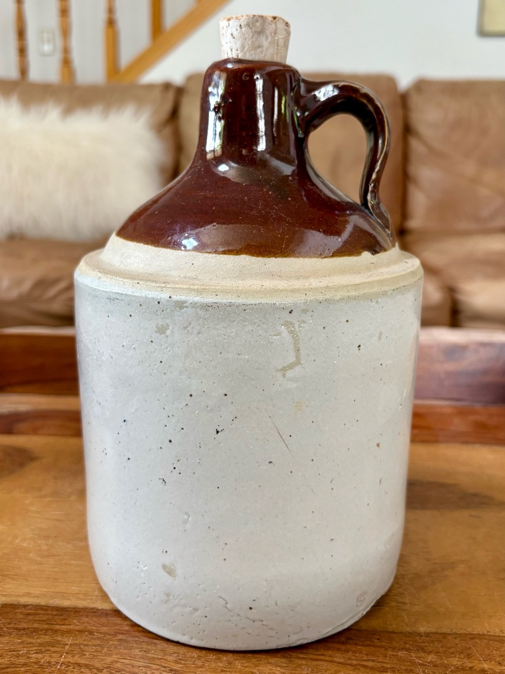 Vintage Two Tone Stoneware Jug